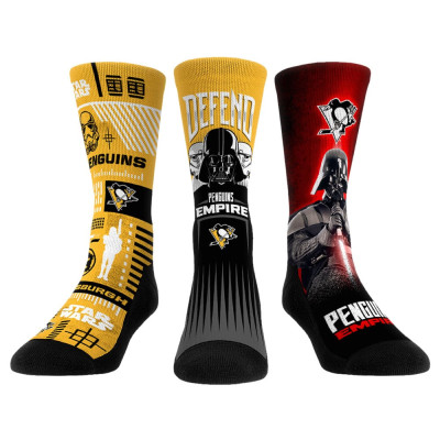 Носки 3 пары Unisex Pittsburgh Penguins Darth Vader & Stormtrooper Rock Em Socks Star Wars