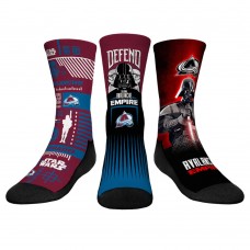 Три пары носков Darth Vader & Stormtrooper Colorado Avalanche Rock Em Youth Star Wars