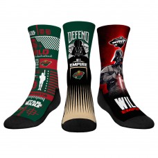 Три пары носков Darth Vader & Stormtrooper Minnesota Wild Rock Em Youth Star Wars