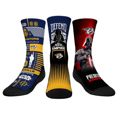 Три пары носков Darth Vader & Stormtrooper Nashville Predators Rock Em Youth Star Wars