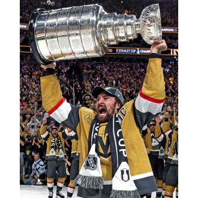 Mark Stone Vegas Golden Knights Unsigned Fanatics Authentic 2023 Stanley Cup Champions Raising Cup Photograph