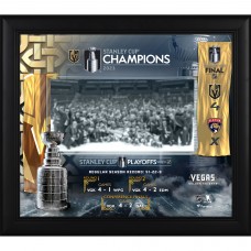 Vegas Golden Knights Fanatics Authentic 2023 Stanley Cup Champions Framed 15 x 17 Collage