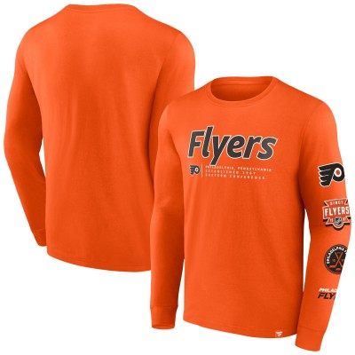 Футболка с длинным рукавом Philadelphia Flyers Strike the Goal - Orange