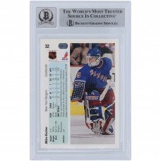 Mike Richter New York Rangers Autographed 1990-91 Upper Deck #32 Beckett Fanatics Witnessed Authenticated 10 Rookie Card Mike Richter New York Rangers Autographed 1990-91 Upper Deck #32 Beckett Fanatics Witnessed Authenticated 10 Rookie Card
