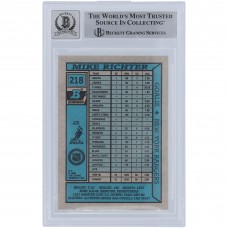 Mike Richter New York Rangers Autographed 1990-91 Bowman #218 Beckett Fanatics Witnessed Authenticated 10 Rookie Card Mike Richter New York Rangers Autographed 1990-91 Bowman #218 Beckett Fanatics Witnessed Authenticated 10 Rookie Card