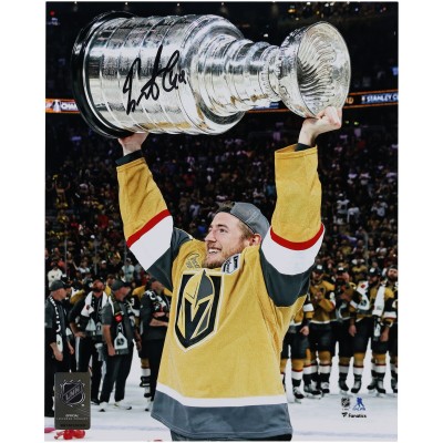 Ivan Barbashev Vegas Golden Knights Autographed Fanatics Authentic 2023 Stanley Cup Champions 8 x 10 Raising Cup Photograph