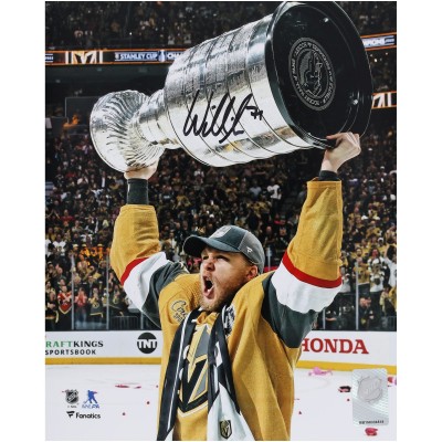 William Karlsson Vegas Golden Knights Autographed Fanatics Authentic 2023 Stanley Cup Champions 8 x 10 Raising Cup Photograph