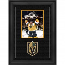 Adin Hill Vegas Golden Knights Autographed Fanatics Authentic Deluxe Framed 2023 Stanley Cup Champions 16 x 20 Raising Cup Photograph