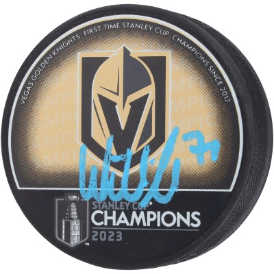 Шайба William Karlsson Vegas Golden Knights Autographed Fanatics Authentic 2023 Stanley Cup Champions