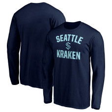 Seattle Kraken Deep Sea Blue Victory Arch Long Sleeve T-Shirt Seattle Kraken Deep Sea Blue Victory Arch Long Sleeve T-Shirt