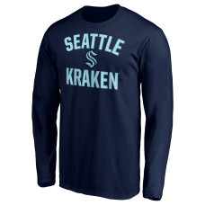 Seattle Kraken Deep Sea Blue Victory Arch Long Sleeve T-Shirt Seattle Kraken Deep Sea Blue Victory Arch Long Sleeve T-Shirt