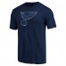 St. Louis Blues Navy Distressed Team Tri-Blend T-Shirt