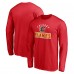 Calgary Flames Red Team Arch Knockout Long Sleeve T-Shirt
