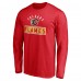 Calgary Flames Red Team Arch Knockout Long Sleeve T-Shirt