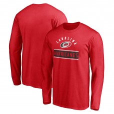 Carolina Hurricanes Red Team Arch Knockout Long Sleeve T-Shirt Carolina Hurricanes Red Team Arch Knockout Long Sleeve T-Shirt