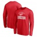 Detroit Red Wings Red Team Arch Knockout Long Sleeve T-Shirt