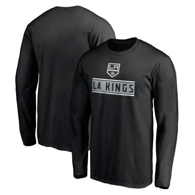 Los Angeles Kings Black Team Arch Knockout Long Sleeve T-Shirt