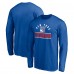 New York Rangers Blue Team Arch Knockout Long Sleeve T-Shirt