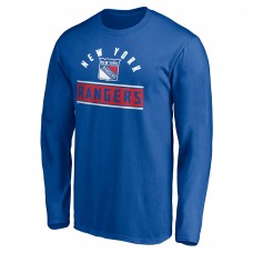 New York Rangers Blue Team Arch Knockout Long Sleeve T-Shirt New York Rangers Blue Team Arch Knockout Long Sleeve T-Shirt