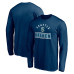 Seattle Kraken Deep Sea Blue Team Arch Knockout Long Sleeve T-Shirt Seattle Kraken Deep Sea Blue Team Arch Knockout Long Sleeve T-Shirt