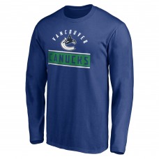 Vancouver Canucks Blue Team Arch Knockout Long Sleeve T-Shirt