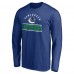 Vancouver Canucks Blue Team Arch Knockout Long Sleeve T-Shirt