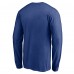Vancouver Canucks Blue Team Arch Knockout Long Sleeve T-Shirt