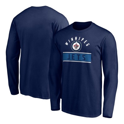Футболка с длинным рукавом Winnipeg Jets Team Arch Knockout - Navy