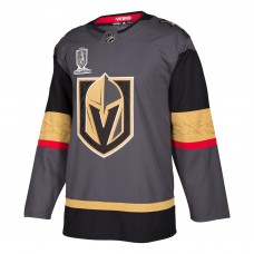 Игровая джерси Vegas Golden Knights adidas 2023 Stanley Cup Champions Authentic Alternate - Gray