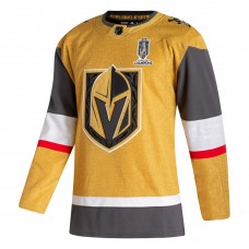 Игровая джерси Vegas Golden Knights adidas 2023 Stanley Cup Champions Authentic Home - Gold