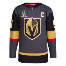 Чемпионская игровая джерси Mark Stone Vegas Golden Knights adidas 2023 Stanley Cup Champions Authentic Alternate - Gray