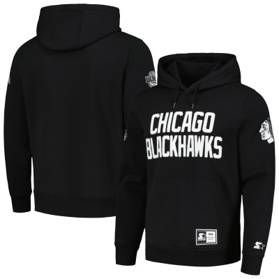 Толстовка Chicago Blackhawks Starter x NHL Black Ice - Black