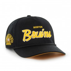 Бейсболка Boston Bruins 47 100th Anniversary Collection Crosstown Script Hitch - Black