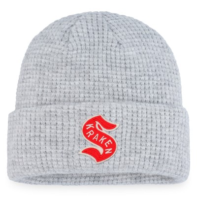 Шапка Seattle Kraken 2024 NHL Winter Classic Fisherman Cuffed Knit - Heather Gray