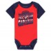 Малышам Washington Capitals Mitchell & Ness Red/Navy Big Score 3-Pack Bodysuit, Bib and Bootie Set