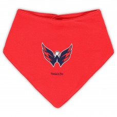 Малышам Washington Capitals Mitchell & Ness Red/Navy Big Score 3-Pack Bodysuit, Bib and Bootie Set