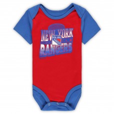 Малышам New York Rangers Mitchell & Ness Red/Blue Big Score 3-Pack Bodysuit, Bib and Bootie Set Малышам New York Rangers Mitchell & Ness Red/Blue Big Score 3-Pack Bodysuit, Bib and Bootie Set