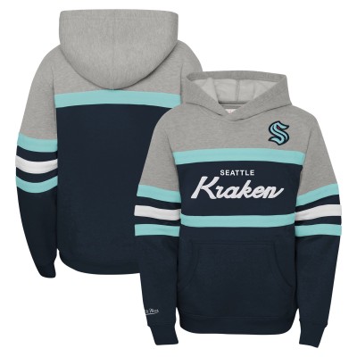 Толстовка Seattle Kraken Mitchell & Ness Youth Head Coach - Gray