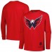 Футболка с длинным рукавом Washington Capitals Mitchell & Ness Youth Throwback Logo - Red