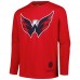 Футболка с длинным рукавом Washington Capitals Mitchell & Ness Youth Throwback Logo - Red