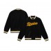 Куртка на кнопках Boston Bruins Mitchell & Ness 100th Anniversary Satin Raglan - Black