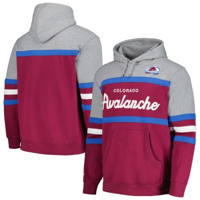 Толстовка Colorado Avalanche Head Coach - Burgundy/Gray