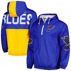 St. Louis Blues Mitchell & Ness Team OG 2.0 Anorak Half-Zip Windbreaker Jacket - Blue
