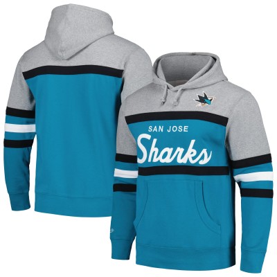 Толстовка San Jose Sharks Head Coach - Teal/Gray