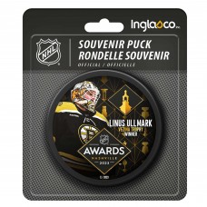 Шайба Linus Ullmark Boston Bruins Inglasco Unsigned 2023 Vezina Trophy Winner - Limited Edition of 2023