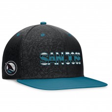 Бейсболка San Jose Sharks Alternate Logo Adjustable - Black/Teal