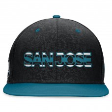 Бейсболка San Jose Sharks Alternate Logo Adjustable - Black/Teal