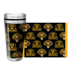 Термос Boston Bruins Centennial Logos 16oz. Full Wrap