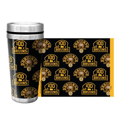 Термос Boston Bruins Centennial Logos 16oz. Full Wrap
