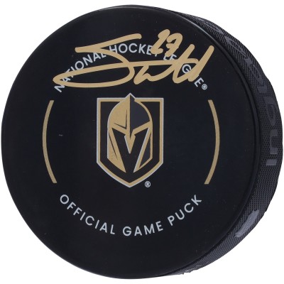 Шайба Shea Theodore Vegas Golden Knights Autographed Fanatics Authentic Official Game